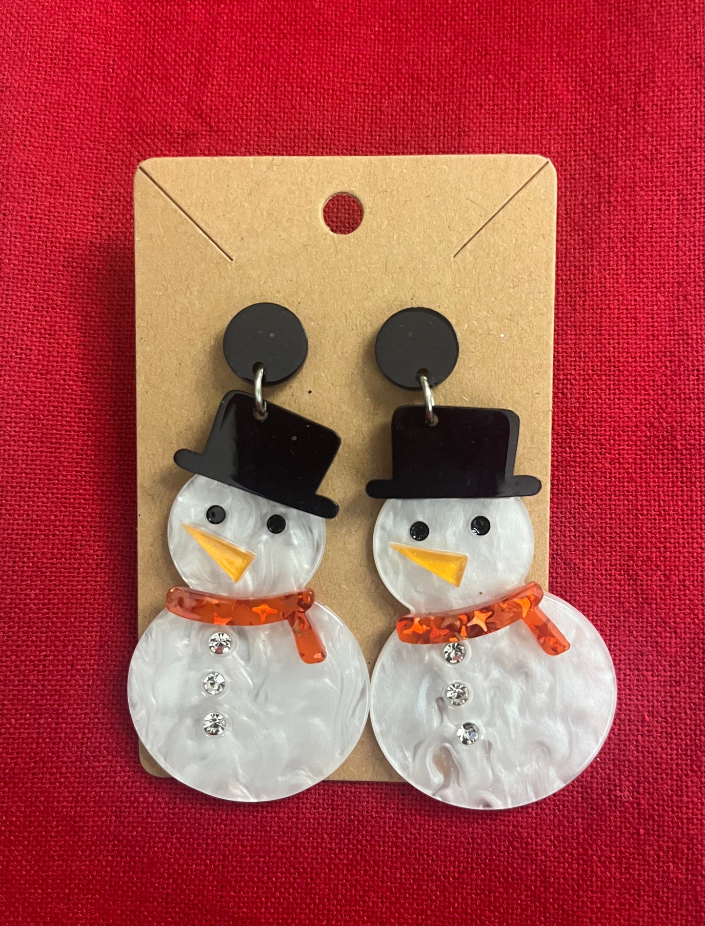 Snowman Earrings