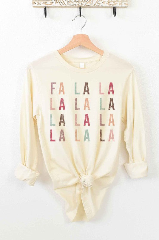 FA LA LA CHRISTMAS LONG SLEEVE TEE