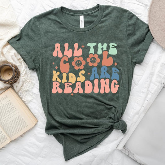 Cool Kids Are Reading Short Sleeve Graphic Tee