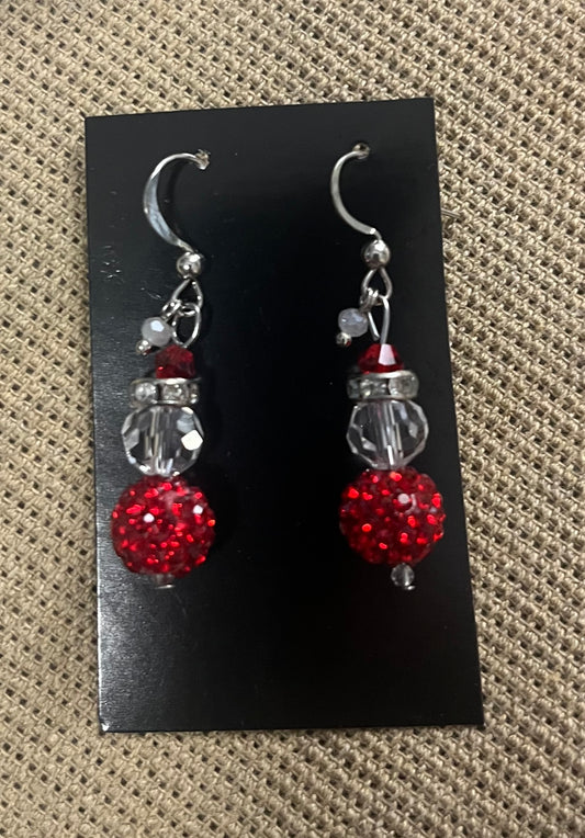 Santa Rhinestone Earrings