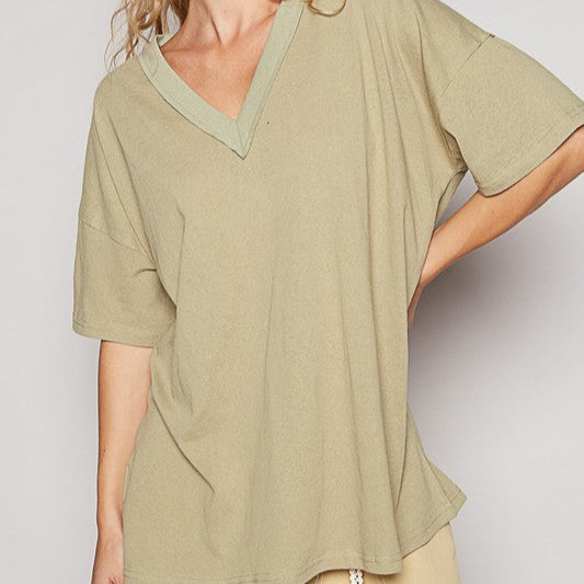 V-Neck Half Sleeve T-Shirt